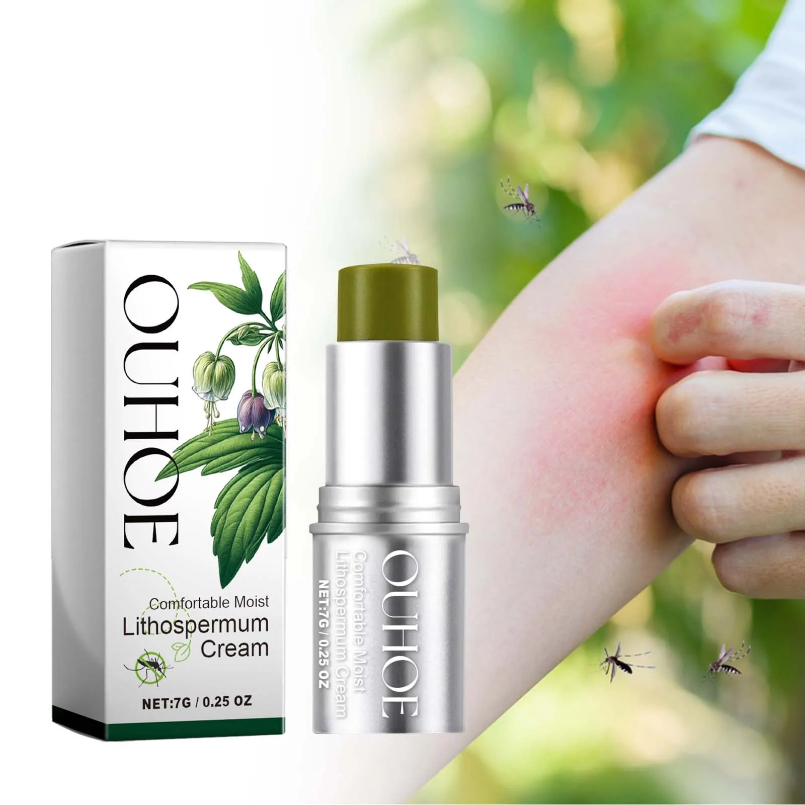 Skincare Natur E - Crema Repellente per Zanzare OUHOE all'Erba