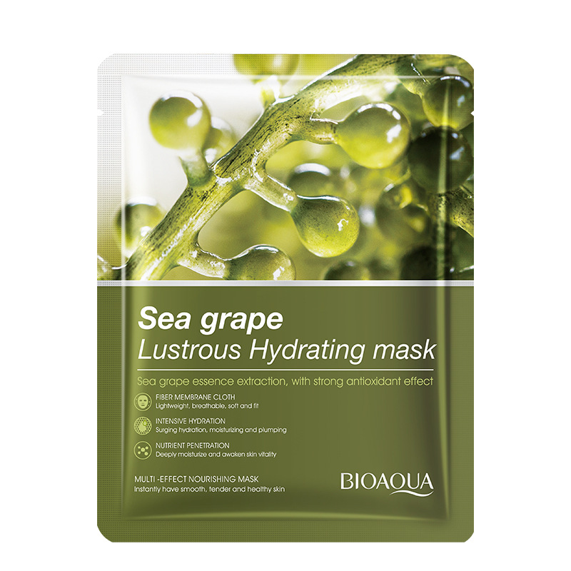 Skincare Bioaqua - 10pz BIOAQUA Maschera Viso all'Uva Marina