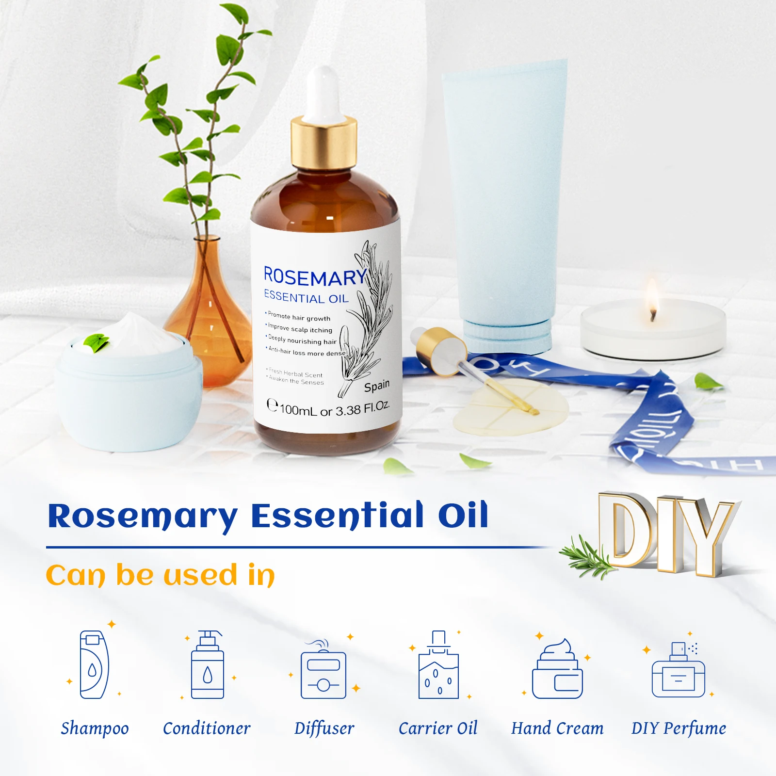 HIQILI Oli essenziali al rosma - Skincare Skin 1004 recensione e prezzo